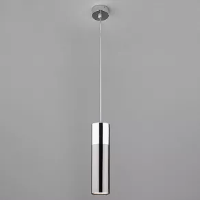 Подвесной светильник Eurosvet Double Topper 50135/1 LED хром/черный жемчуг 12W