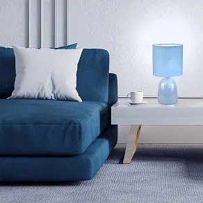 Настольная лампа декоративная Escada 10167 10167/L Blue