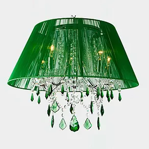 Подвесной светильник Eurosvet Emerald 3125/5 хром/зелёный Strotskis