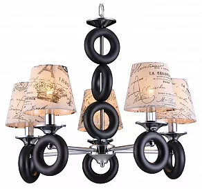 Подвесная люстра Natali Kovaltseva 11442 11442/5C CHROME, WENGE