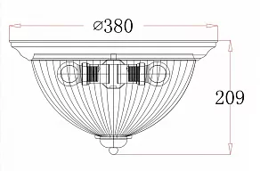Накладной светильник Freya Planum FR2913-CL-03-BZ