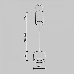 Подвесной светильник Maytoni Comfy P113-L12-3K-BS