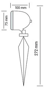 Наземный низкий светильник Horoz Electric  HRZ00002504