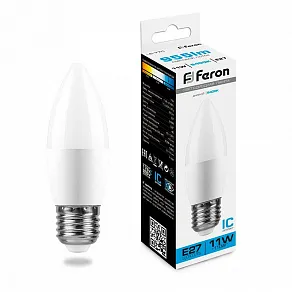 Лампа светодиодная Feron  E27 11Вт 6400K 25945