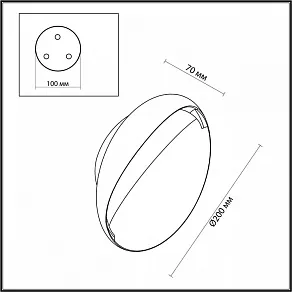 Накладной светильник Odeon Light Vela 7003/7WL