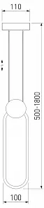 Подвесной светильник Eurosvet Style 50218/1 LED бронза