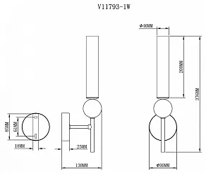 Бра Moderli Illis V11793-1W