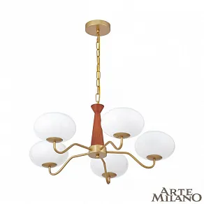 Подвесная люстра Arte Milano AM-Napoli 310166/D680/5 BS/WD