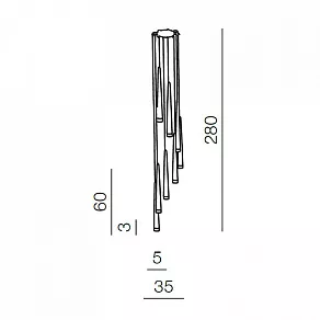 Подвесной светильник Azzardo Stylo 8 AZ0257