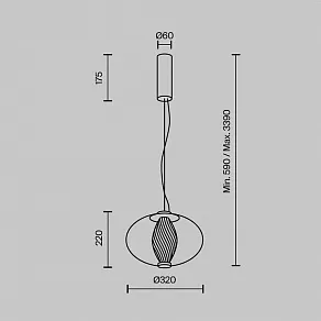 Подвесной светильник Maytoni Memetics MOD406PL-L8W3K