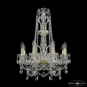 Подвесная люстра Bohemia Ivele Crystal 1411 1411/8/160/XL-65 G