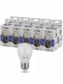 Лампа светодиодная Эра Стандарт E27 9Вт 6000K LED P45-9W-860-E27