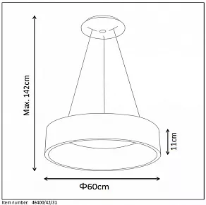 Подвесной светильник Lucide Talowe Led 46400/42/31