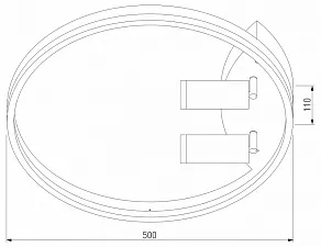 Накладной светильник Eurosvet Luminari 90247/3 белый/хром Smart