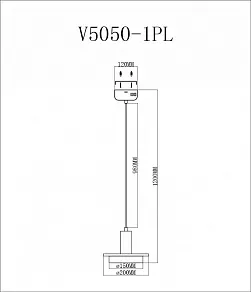 Подвесной светильник Moderli Solumn V5050-1PL