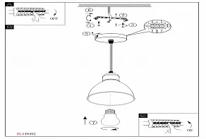 Подвесной светильник Eglo ПРОМО Priddy 1 49492