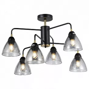 Люстра на штанге Imex MD.74318 MD.74318-6-S-BK+BR