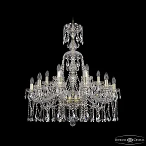 Подвесная люстра Bohemia Ivele Crystal 1413 1413/12+6/300/XL-95 G