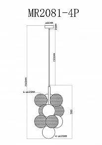 Подвесная люстра MyFar Michelle MR2081-5P
