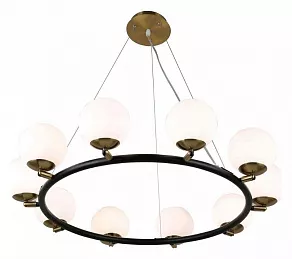 Подвесная люстра LUMINA DECO Modica LDP 6032-10 BK+MD