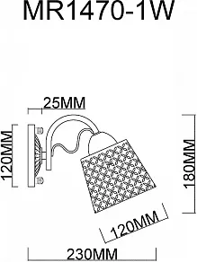 Бра MyFar Luiza MR1470-1W