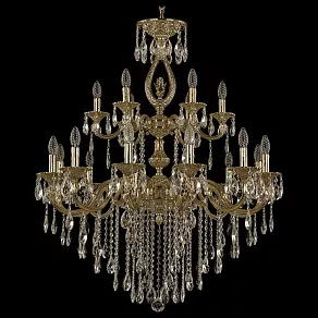 Подвесная люстра Bohemia Ivele Crystal 7201 72401/12+6/300/2d B G FA2B