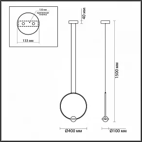 Подвесной светильник Odeon Light Gota 4336/18L