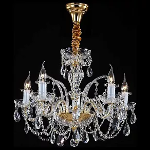 Подвесная люстра Maytoni Lira DIA907-PL-05-G