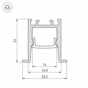 Профиль встраиваемый Arlight SL-COMFORT 031770
