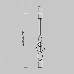 Подвесной светильник Maytoni Monochrome MOD071PL-L8B3K1
