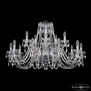 Подвесная люстра Bohemia Ivele Crystal 1402 1402/10+5/360 Ni