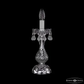 Настольная лампа декоративная Bohemia Ivele Crystal 1410 1410L/1-31 Ni V0300