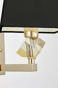 Бра LUMINA DECO Montero LDW 1249-1 GD+BK