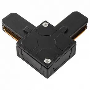 Соединитель угловой L-образный для треков накладных AM-Group AM175 AM175 BK