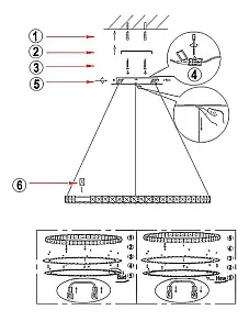 Подвесной светильник Globo Marilyn I 67037-24