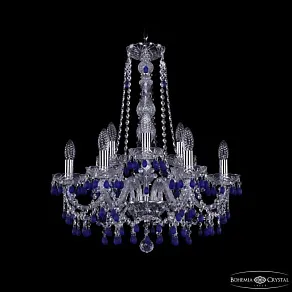 Подвесная люстра Bohemia Ivele Crystal 1410 1410/6+3/195/h-63 Ni V3001