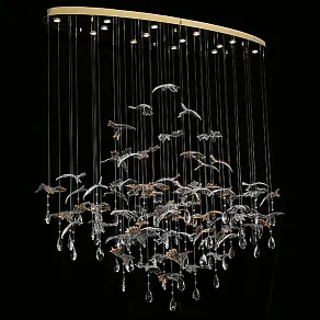 Подвесная люстра Newport VERONA 8220/140 С oval gold polished