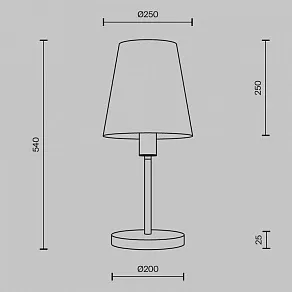 Настольная лампа декоративная Maytoni Lira MOD483TL-01BS