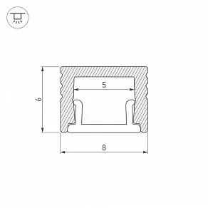 Профиль накладной Arlight SL-MINI 030522