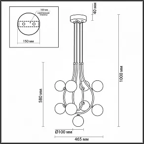 Подвесная люстра Lumion Collar 5621/9
