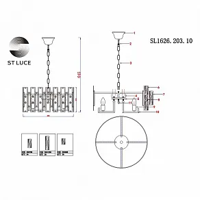 Подвесной светильник ST-Luce Anzio SL1626.203.10
