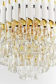 Подвесная люстра LUMINA DECO Funneli LDP 6003-550 WT+F.GD