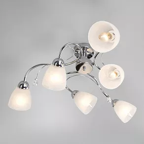 Люстра на штанге Eurosvet Priya 30169/6 хром