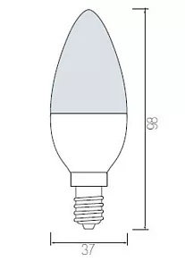 Лампа светодиодная Horoz Electric HL4360L E14 4Вт 3000K HRZ00000020
