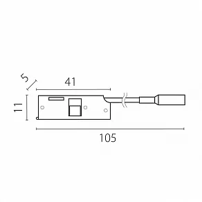 Токопровод концевой Lightstar Linea 506197