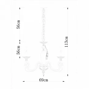 Подвесная люстра Divinare Laura 5123/01 LM-6