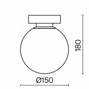 Накладной светильник Maytoni Basic form MOD321WL-01B
