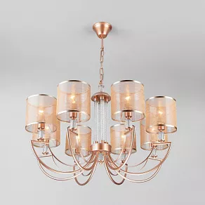 Подвесная люстра Eurosvet Licata 60099/8 перламутровое золото