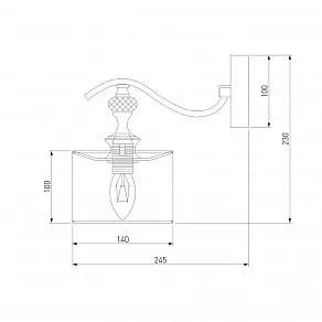 Бра Eurosvet Ofelia 60070/1 серебро