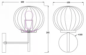 Бра MyFar Eliza MR1900-1W